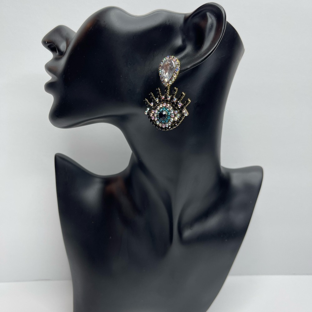 Jeweled Eye Earrings